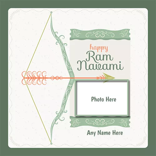 Shree Ram Navami 2023 Card Photo With Name