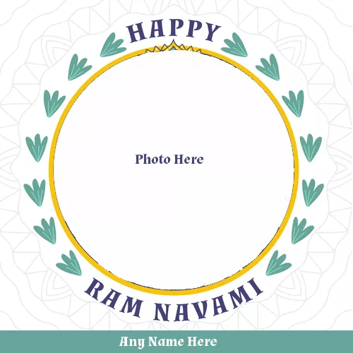 Happy Ram Navami 2023 Festival Photo With Name