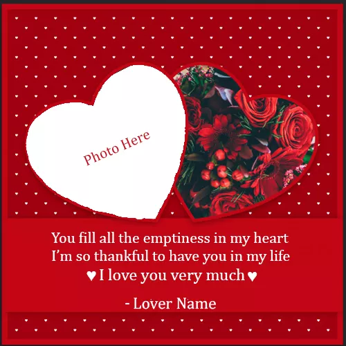 I Love You Card Images With Name And Photo
