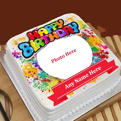Happy Birthday Wishes Cake With Photo Upload And Name