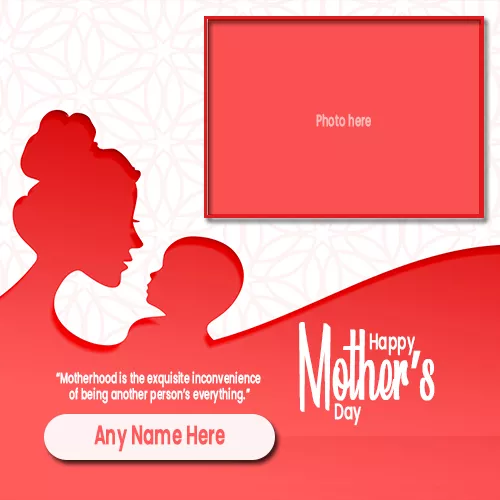 Make Name On Mothers Day Photo Frame Editor