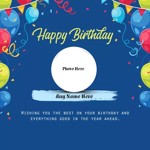 Make Name On Birthday Card Photo Frame