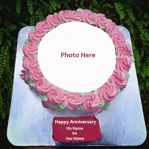 Anniversary Cake Picture With Name And Photo