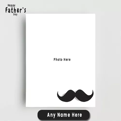 I Love You Dad Happy Fathers Day 2023 Photo Frame With Name