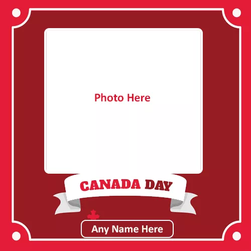 Canada Day Frames For Photo With Name