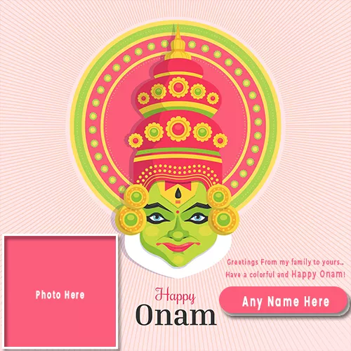 Happy Onam 2024 Festival Photo Frames With Name