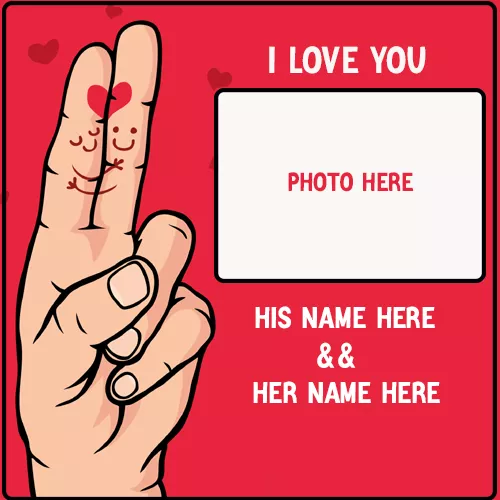 Make Name I Love You Photo Frame Download