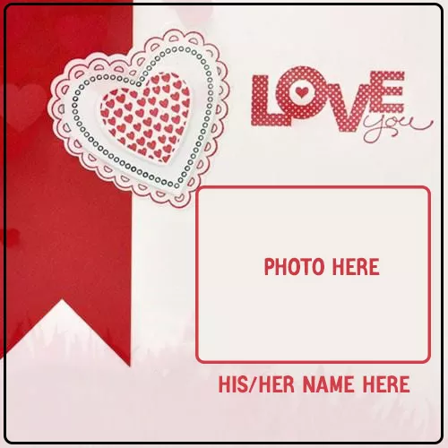Love Photo Frame Download With Name