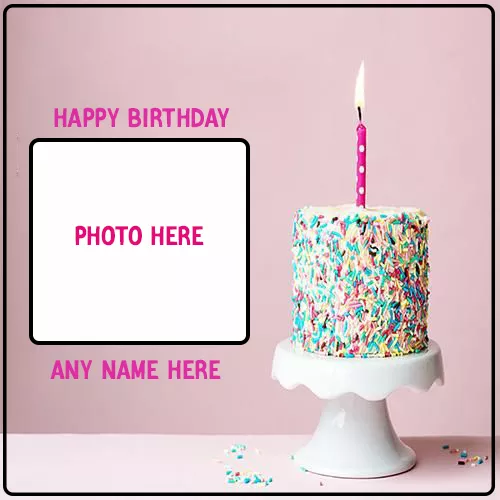 Birthday Cake With Photo Frame Editing Download