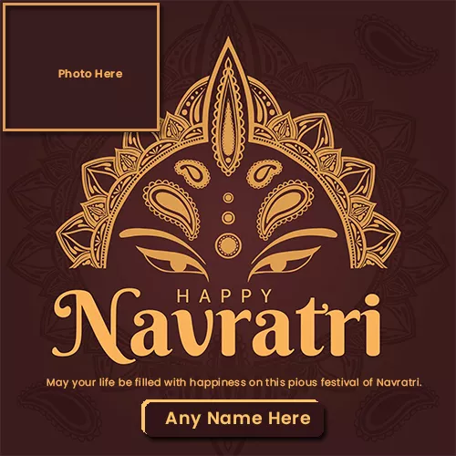 Make Name On Navratri 2023 Photo Frame Editor Online