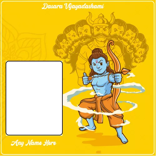 Dasara Vijayadashami 2024 Photo Frame With Name Edit