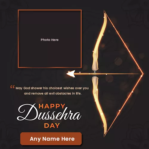 Happy Vijayadashami 2024 Photo Frame With Name