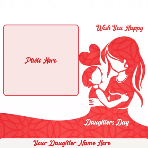 Write Name On Happy Daughters Day 2023 Images With And Photo
