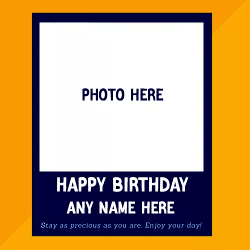 Birthday Card With Name And Photo Edit