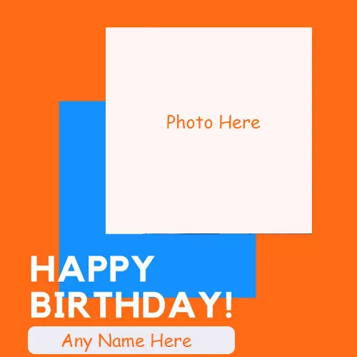 Birthday Photo Frame With Name Online
