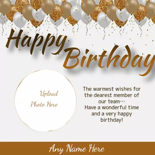 Best Birthday Card With Name And Photo Generator