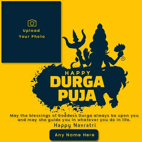Make Name On Durga Puja Navratri Photo Editing Online