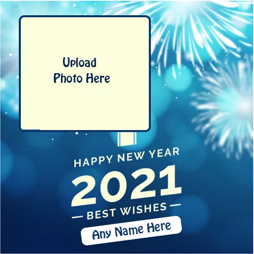 Write Name On New Year Photo Frame Online Editing 2021