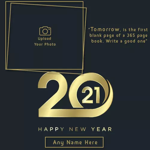 Happy New Year 2021 Picture With Name Editing