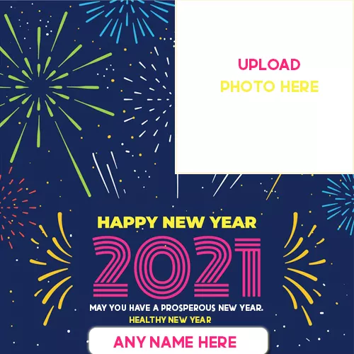 Write Name On New Year Card 2021 Photo Editing