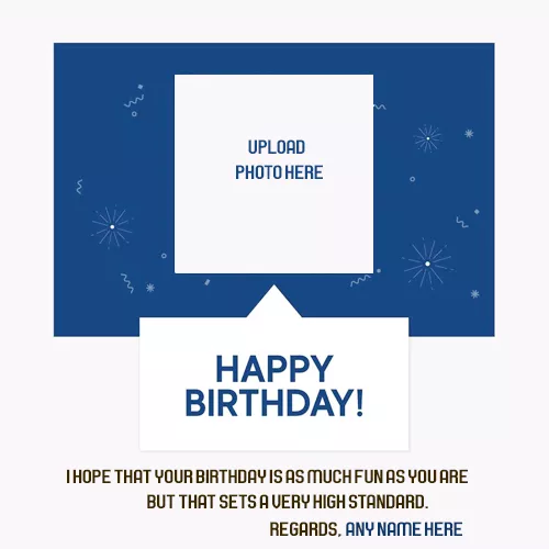 Free Personalised Birthday Card With Photo Upload