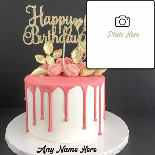 Custom Birthday Cake With Photo And Name