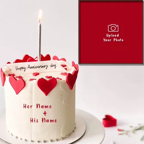 Happiest Anniversary Cake Photo With Name