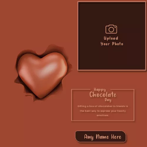 Create Name On Chocolate Day Photo Editing Online