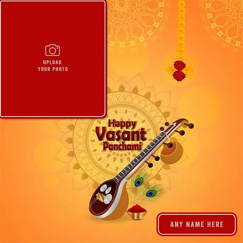 Make Name On Vasant Panchami Photos Free Download