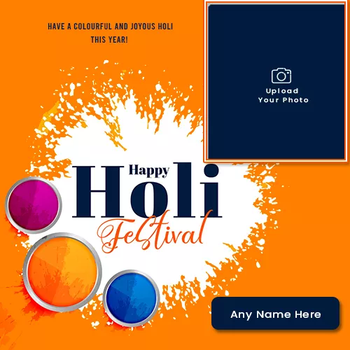 Happy Holi 2023 Festival Quotes Photo With Name