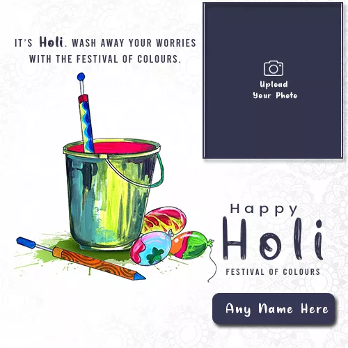 Holi Photo Frame Free Download