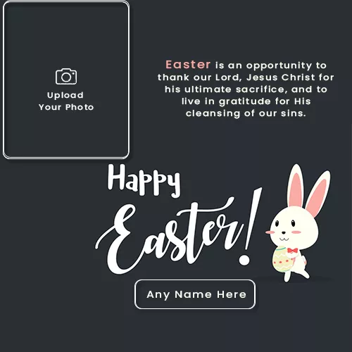 Happy Easter Monday 2023 Frame With Name And Photo