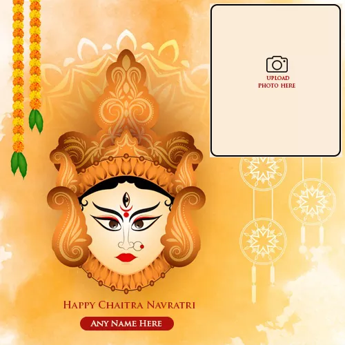 Wishing Chaitra Navratri 2024 Photo Frame