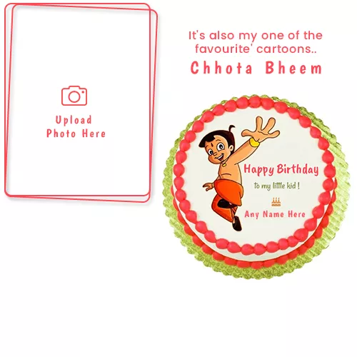 Chota Bheem Birthday Cake With Name And Photo