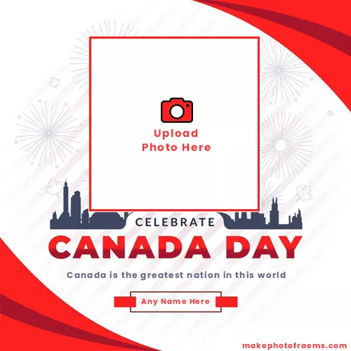 Canada Day 1 July 2023 Picture Frame For Facebook