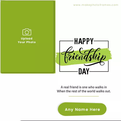 Friendship Day Photo Frame Editor Online