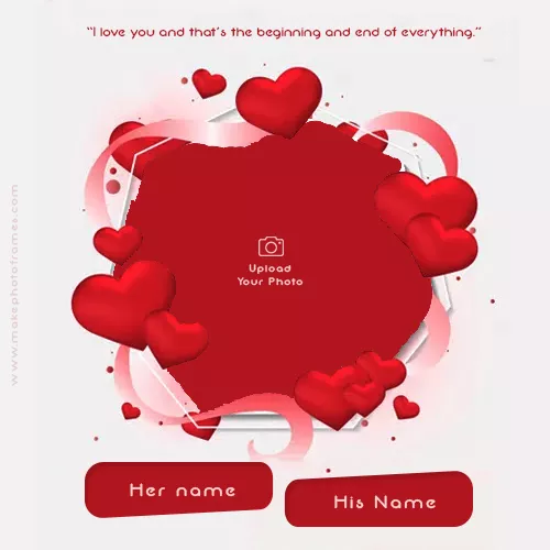 Create Love Card With Photo Online Edit