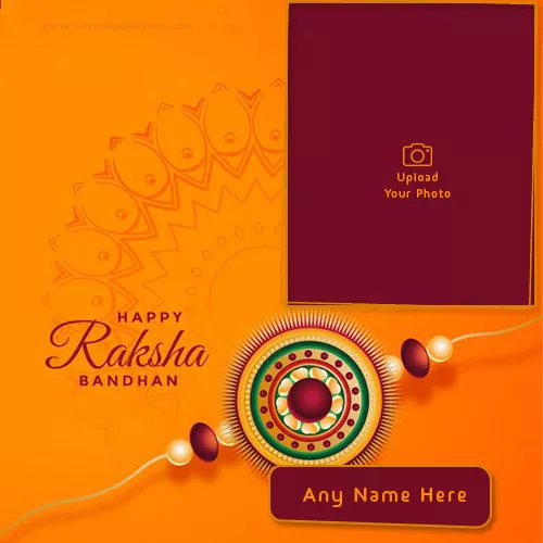 Wishing All Happy Raksha Bandhan 2023 Frame With Name