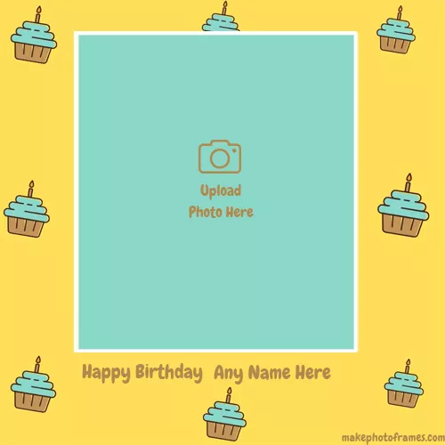 Birthday Cup Cake With Photo And Name Generator