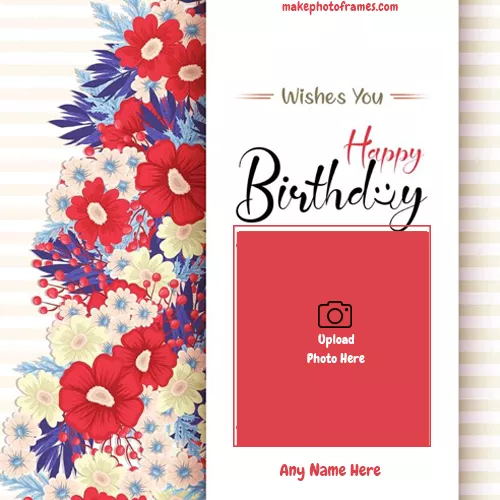Wish You Happy Birthday Card Photo With Name