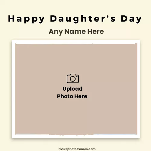 Happy Daughters Day 2024 Photo Editing With Name