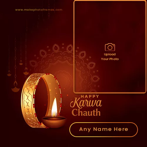 Happy Karva Chauth 2023 Card With Your Name Edit Online