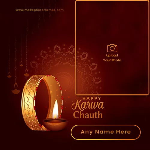 Happy Karva Chauth 2024 Card With Your Name Edit Online