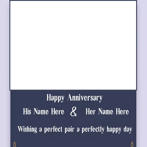 Create Name On Wedding Anniversary Card With Name And Photo