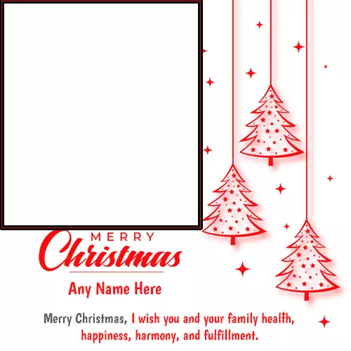 Create Name On Xmas Tree Ka Photo Frame