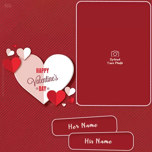 Happy Valentine’s Day 2023 Frame Download With Name