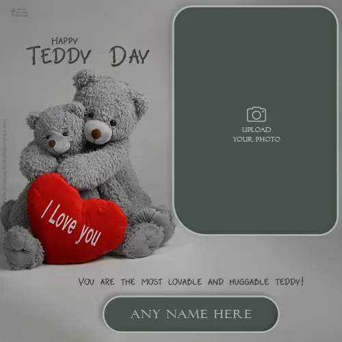Cute Teddy Bear I Love You Images With Name And Photo
