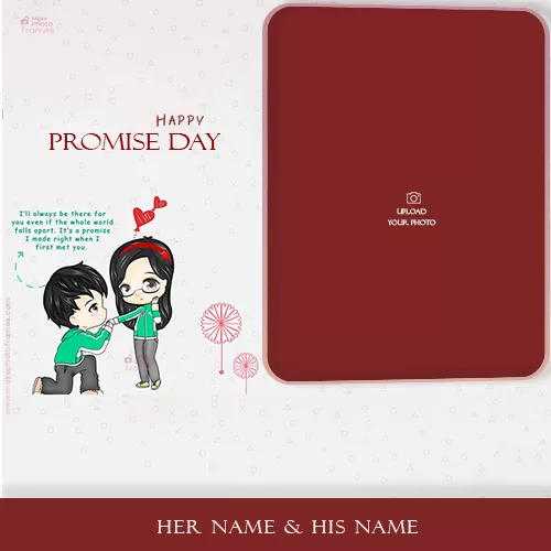 Happy Promise Day 2024 Couple Images With Name And Photo