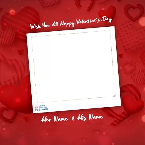 Valentine Day 2024 Love Card With Name And Photo Edit