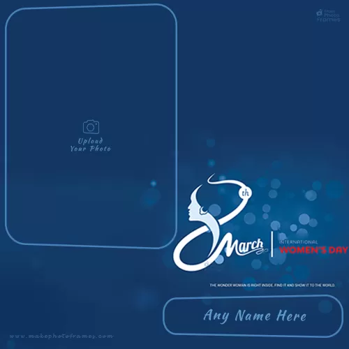 Womens Day 2023 Card Photo Frame Online Editing